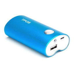 tposc502 5200mAh蓝色移动电源 时尚便携，兼容多设备的充电伴侣